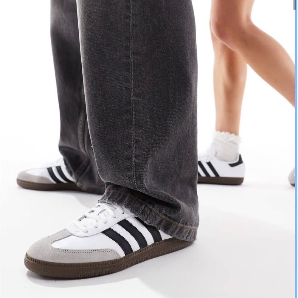 Adidas Samba Shoes in Black, White, and Gray - Picture 2 of 4